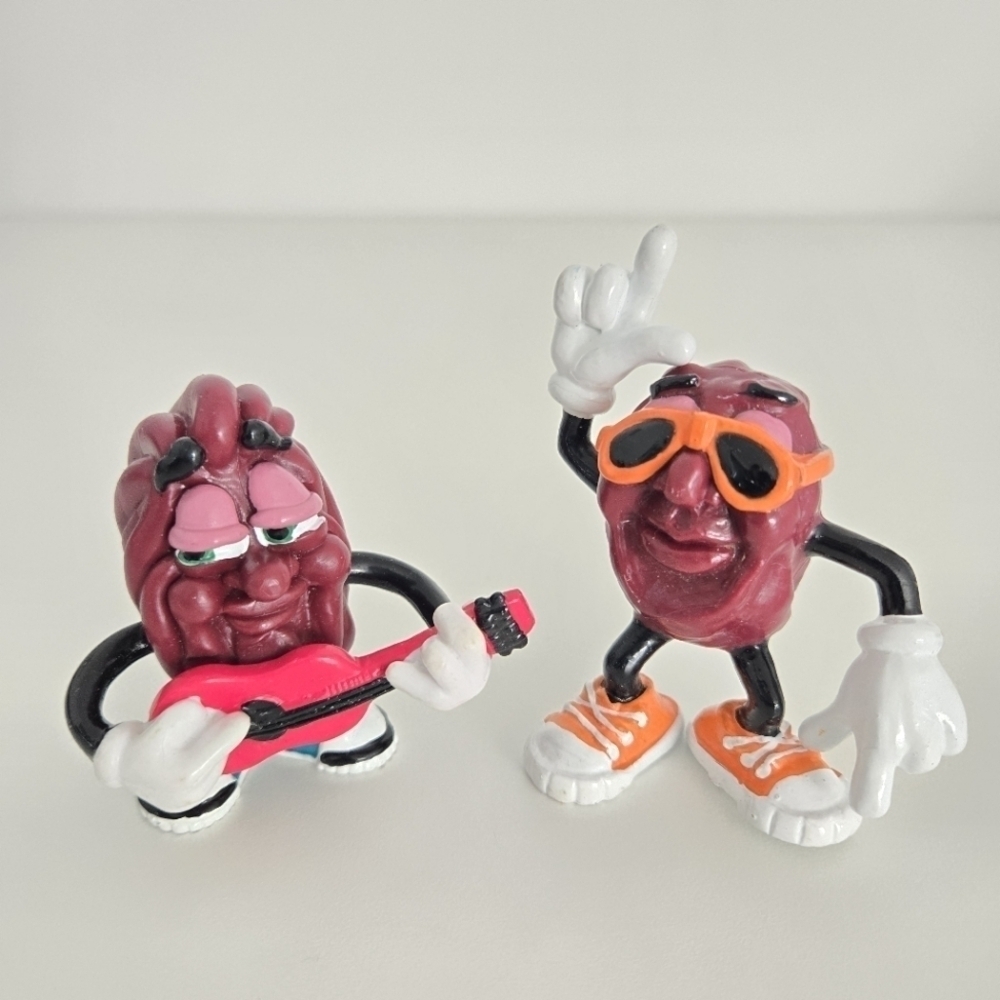 California Raisins Vintage PVC Figurines Lot of 2